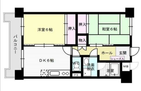 ロマネスク大名407号室-間取り