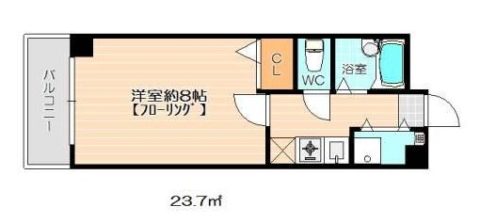 フォーラム箱崎404号室-間取り