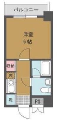 クレストパーク大濠101号室-間取り