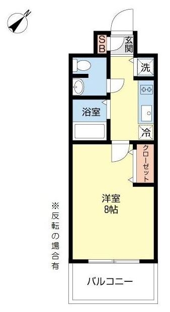 CASSIA天神南（旧DSタワー天神南レジデンス）703号室-間取り