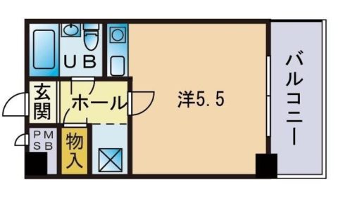 朝日プラザ大濠Ⅱ213号室-間取り