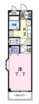 ハピーシャルマン - 所在階 の間取り図