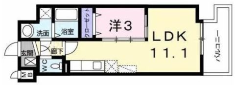 ラ　メゾン　ド　ナチュ-ル604号室-間取り