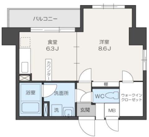 メルクリオけやき通り1102号室-間取り