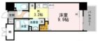 ウェルブライト博多ステーション - 所在階 の間取り図