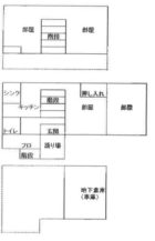 片縄北６丁目戸建 - 所在階 の間取り図