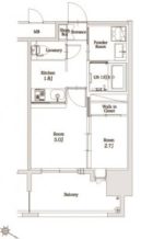 エンクレスト博多駅前ART - 所在階***階の間取り図 7816