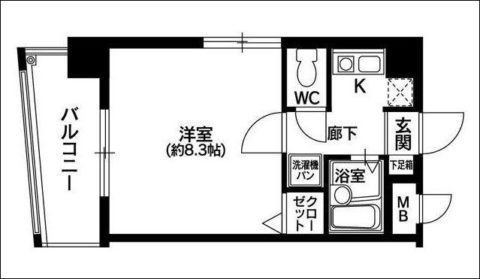 奈良屋グロリアス201号室-間取り