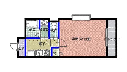 ル・レーヴ薬院201号室-間取り