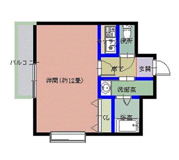 ル・レーヴ薬院705号室-間取り