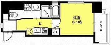 プレスタイル博多SOUTH304号室-間取り