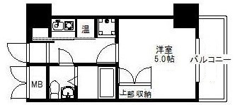 フローリッシュ大濠802号室-間取り