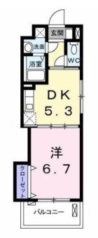 プラムガ-デン箱崎 - 所在階 の間取り図
