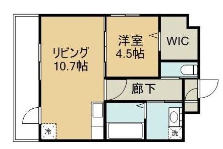 ヴァンヴェール博多402号室-間取り