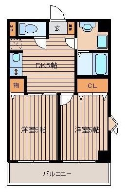 ドリーム県庁前706号室-間取り