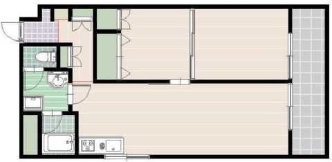 東カングランドマンション大濠パークサイド808号室-間取り