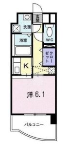 グローバルゲート大濠 - 所在階***階の間取り図 6452