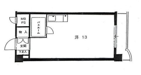 チサンマンション天神III1103号室-間取り