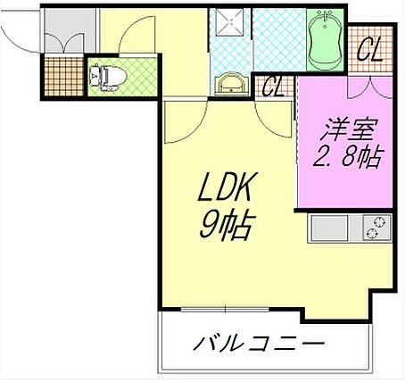 グランパーク県庁前1005号室-間取り