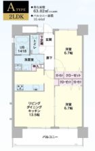 エコルクス赤坂Ⅱ - 所在階***階の間取り図 8308