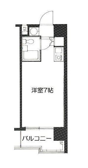 ロマネスクL六本松203号室-間取り