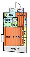 コスモス御笠川1002号室-間取り