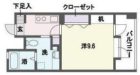 アントゥール薬院 - 所在階 の間取り図