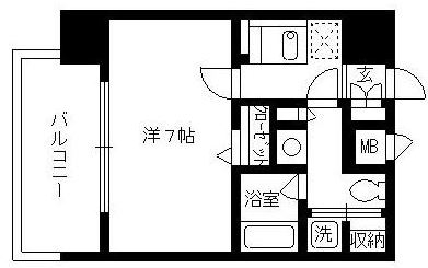 ナビールコート白金1202号室-間取り