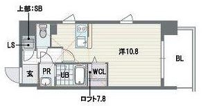 リフェスタ渡辺通901号室-間取り