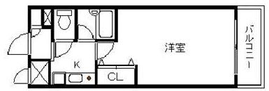 エスリード天神第2205号室-間取り