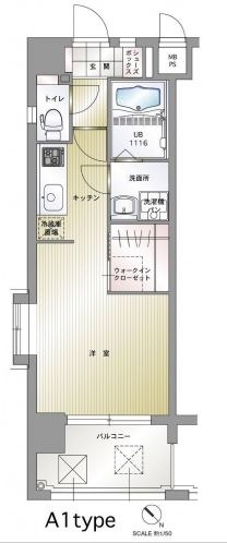 エンクレスト博多駅南III1112号室-間取り