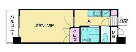 スライビング藤崎901号室-間取り