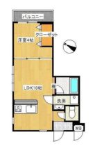 モンレーヴ西新II - 所在階***階の間取り図 6528