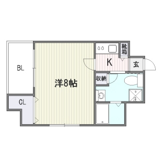 アイセレブ大博通り201号室-間取り