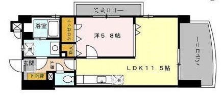 フォルスト平尾605号室-間取り