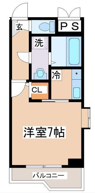 スクエア大橋603号室-間取り