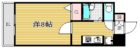 グレース城南 - 所在階 の間取り図