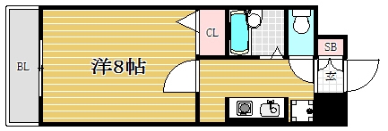 グレース城南407号室-間取り