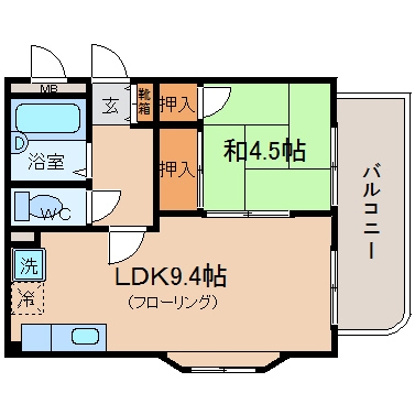 パレエクセラ204号室-間取り