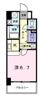 グレイス竹下 - 所在階 の間取り図