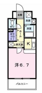 グレイス竹下 - 所在階 の間取り図