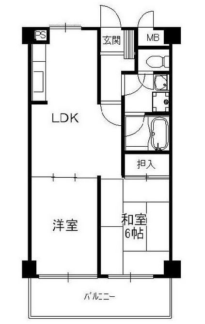 グランピア呉服町Ⅱ901号室-間取り