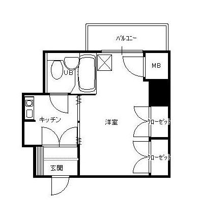 ライオンズマンション大名812号室-間取り