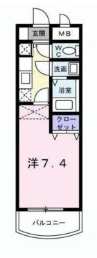 カルフール吉塚 - 所在階 の間取り図