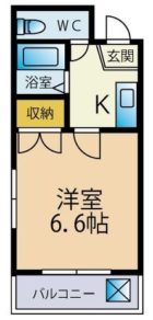 クリスタルウイング - 所在階 の間取り図