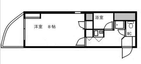 大蔵ビル桜坂301号室-間取り