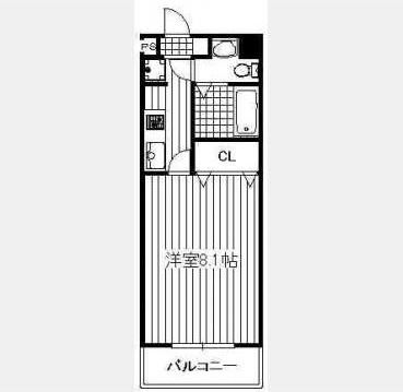 コンドミニアム薬院駅304号室-間取り