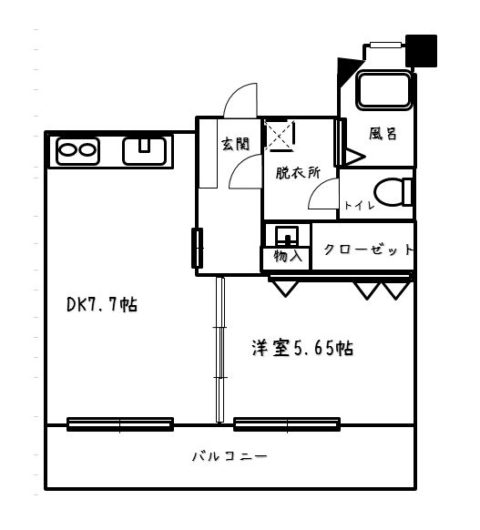 コーポ白菊402号室-間取り