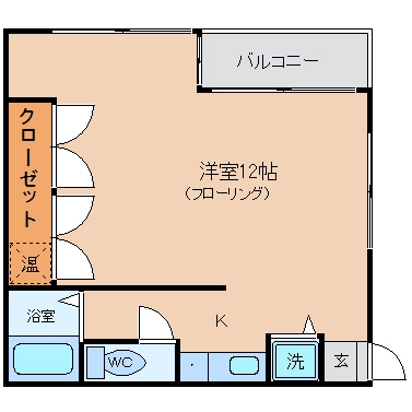 パンルネックスクリスタル博多405号室-間取り