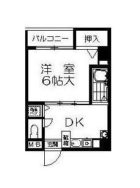 泉屋ビル - 所在階***階の間取り図 6660